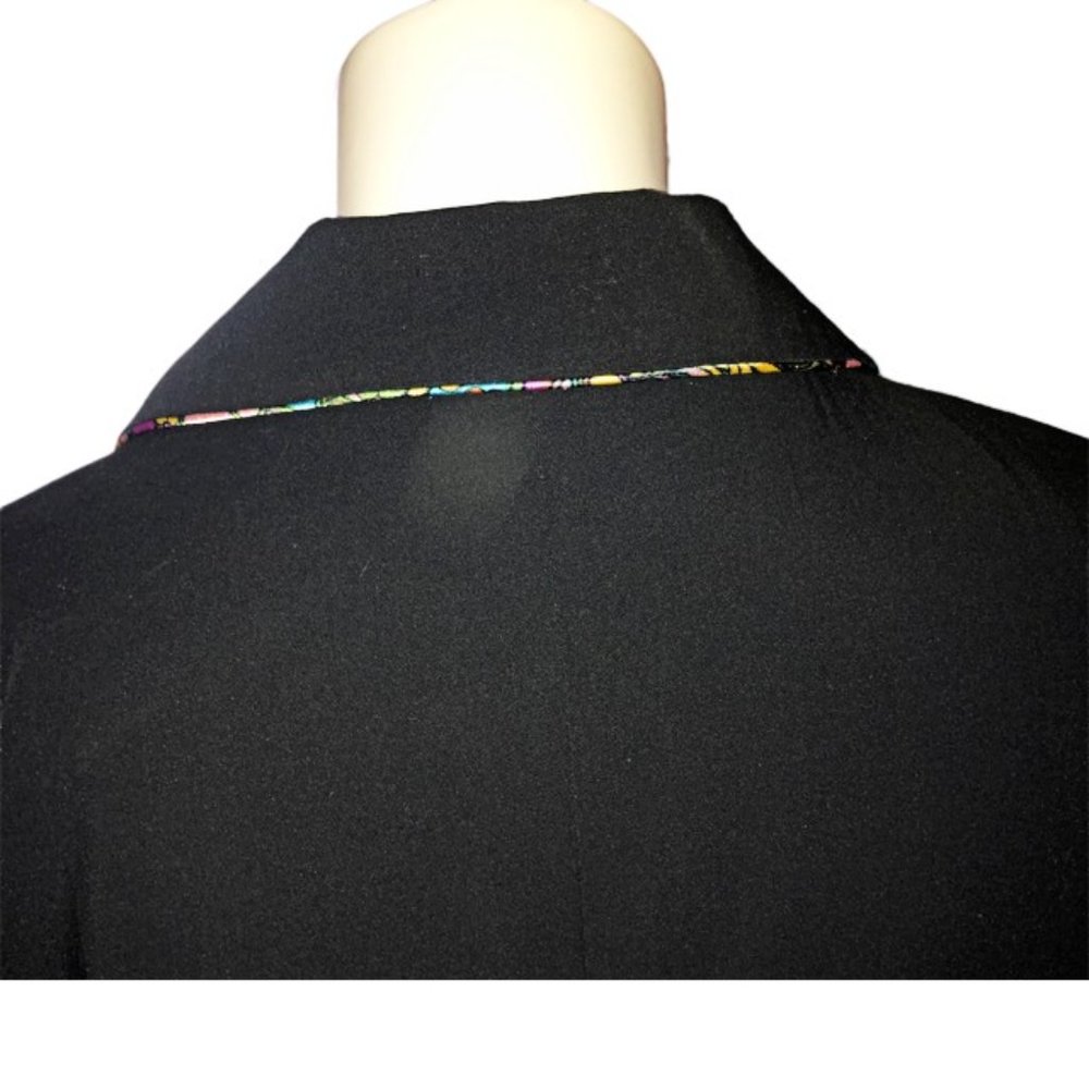 Dialogue women's black jacket with floral touches Size 16 - Picture 9 of 14